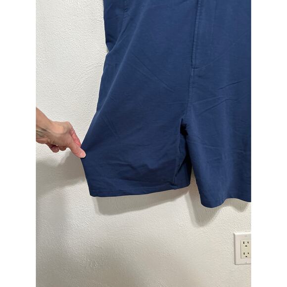 SWOVERALLS BKLYN Swovie Sweatpants Overall Shorts 2XL Blue Soft Casual 6 Pockets - Picture 2 of 15
